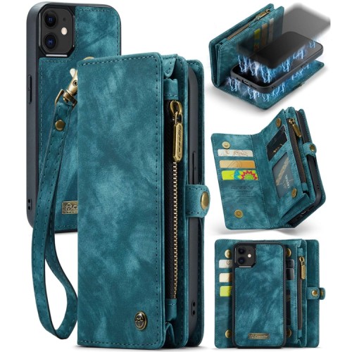 Pokrowiec Portfel CASEME Etui do iPhone 12 Mini niebieski