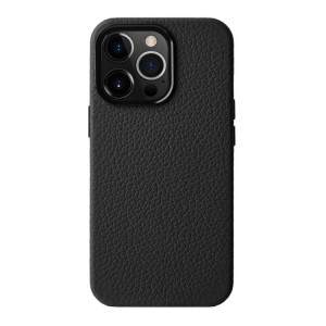 MELKCO Skórzane Etui do iPhone 15 Pro czarne