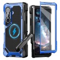 Mocne Pancerne Etui Antywstrząsowe do Samsung Galaxy Z Fold8 Ultra niebieskie