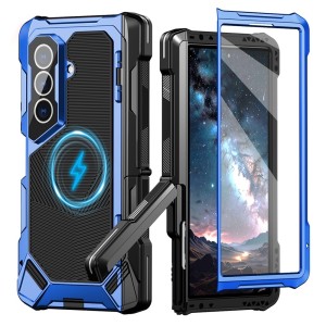 Mocne Pancerne Etui Antywstrząsowe do Samsung Galaxy Z Fold8 Ultra niebieskie