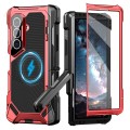 Mocne Pancerne Etui Antywstrząsowe do Samsung Galaxy Z Fold8 Ultra czerwone