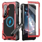 Mocne Pancerne Etui Antywstrząsowe do Samsung Galaxy Z Fold8 Ultra czerwone