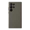 MELKCO Skórzane Etui Plecki Obudowa do Samsung Galaxy S24 Ultra szare