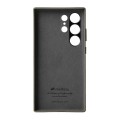 MELKCO Skórzane Etui Plecki Obudowa do Samsung Galaxy S24 Ultra szare