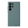 MELKCO Skórzane Etui Plecki Obudowa do Samsung Galaxy S24 Ultra niebieskie