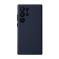 MELKCO Skórzane Etui Plecki Obudowa do Samsung Galaxy S24 Ultra granatowe