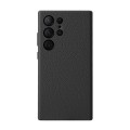 MELKCO Skórzane Etui Plecki Obudowa do Samsung Galaxy S24 Ultra czarne