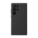 MELKCO Skórzane Etui Plecki Obudowa do Samsung Galaxy S24 Ultra czarne