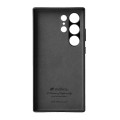 MELKCO Skórzane Etui Plecki Obudowa do Samsung Galaxy S24 Ultra czarne