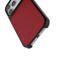 MELKCO Skórzane Etui Obudowa Plecki do iPhone 18 Pro czerwone
