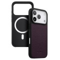 MELKCO Skórzane Etui Obudowa Plecki do iPhone 18 Pro fioletowe