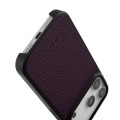 MELKCO Skórzane Etui Obudowa Plecki do iPhone 18 Pro fioletowe