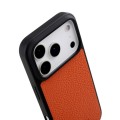 MELKCO Skórzane Etui Obudowa Plecki do iPhone 18 Pro pomarańczowe