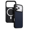 MELKCO Skórzane Etui Obudowa Plecki do iPhone 18 Pro granatowe