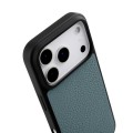 MELKCO Skórzane Etui Obudowa Plecki do iPhone 18 Pro niebieskie