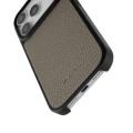 MELKCO Skórzane Etui Obudowa Plecki do iPhone 18 Pro szare