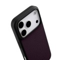 MELKCO Skórzane Etui Obudowa Plecki do iPhone 18 Pro Max fioletowe