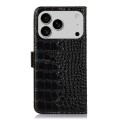 Eleganckie Skórzane Etui Pokrowiec do iPhone 18 Pro czarne