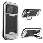 R-JUST Pancerne Etui Antywstrząsowe do iPhone 18 Pro Max srebrne