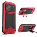 R-JUST Pancerne Etui Antywstrząsowe do iPhone 18 Pro Max czerwone