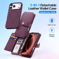Burgundowe Magnetyczne Etui Portfel Dux Ducis do iPhone 18 Pro Max