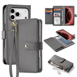 Szare Magnetyczne Etui Portfel Dux Ducis do iPhone 18 Pro Max