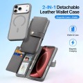 Szare Magnetyczne Etui Portfel Dux Ducis do iPhone 18 Pro