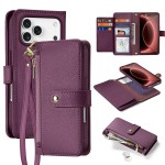 Burgundowe Magnetyczne Etui Portfel Dux Ducis do iPhone 18 Pro