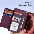 Burgundowe Magnetyczne Etui Portfel Dux Ducis do iPhone 18 Pro