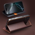 QIALINO Eleganckie Matowe Skórzane Etui do iPhone 18 Pro brązowe