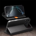 QIALINO Eleganckie Matowe Skórzane Etui do iPhone 18 Pro czarne