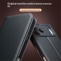 QIALINO Eleganckie Matowe Skórzane Etui do iPhone 18 Pro czarne