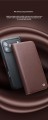 QIALINO Eleganckie Matowe Skórzane Etui do iPhone 18 Pro czarne