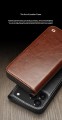 QIALINO Eleganckie Skórzane Etui do iPhone 18 Pro Max czarne