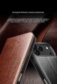 QIALINO Eleganckie Skórzane Etui do iPhone 18 Pro Max czarne