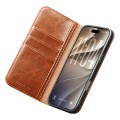 QIALINO Eleganckie Skórzane Etui do iPhone 18 Pro brązowe jasne