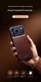 QIALINO Skórzane Etui Plecki do iPhone 18 Pro Max brązowe