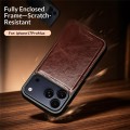 QIALINO Skórzane Etui Plecki do iPhone 18 Pro Max brązowe