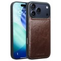 QIALINO Skórzane Etui Plecki do iPhone 18 Pro brązowe