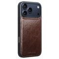 QIALINO Skórzane Etui Plecki do iPhone 18 Pro brązowe