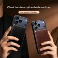 QIALINO Skórzane Etui Plecki do iPhone 18 Pro brązowe