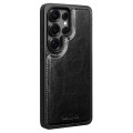 QIALINO Skórzane Etui Plecki do Samsung Galaxy S25 Ultra czarne