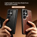 QIALINO Skórzane Etui Plecki do Samsung Galaxy S25 Ultra czarne