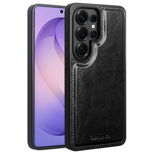 QIALINO Skórzane Etui Plecki do Samsung Galaxy S26 Ultra czarne