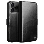 QIALINO Eleganckie Skórzane Etui Pokrowiec do iPhone 18 Pro czarne