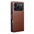 QIALINO Magnetyczne Eleganckie Skórzane Etui do iPhone 18 Pro Max brązowe