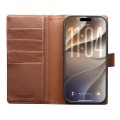 QIALINO Magnetyczne Eleganckie Skórzane Etui do iPhone 18 Pro brązowe