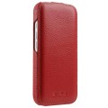 MELKCO MagSafe Skórzane Etui Pionowe do iPhone 18 Pro Max czerwone