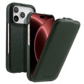 MELKCO MagSafe Skórzane Etui Pionowe do iPhone 18 Pro Max zielone