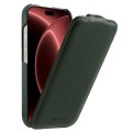 MELKCO MagSafe Skórzane Etui Pionowe do iPhone 18 Pro Max zielone